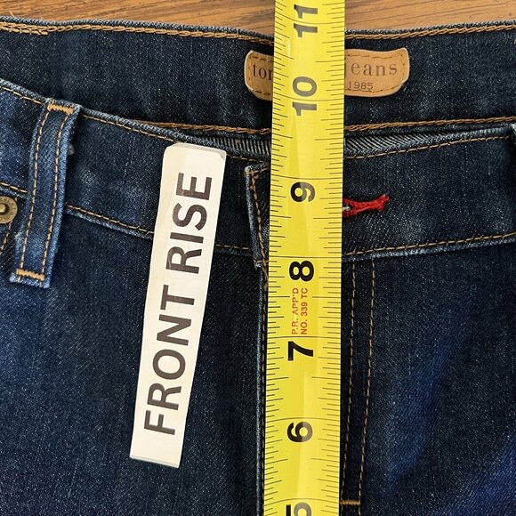 Tommy Hilfiger Women's Denim Jeans Size 11 Wide Leg Mid Rise Stretch Blue - Picture 9 of 10